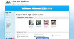 Desktop Screenshot of copperbasinhighschool.org