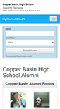 Mobile Screenshot of copperbasinhighschool.org