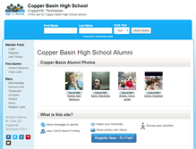 Tablet Screenshot of copperbasinhighschool.org